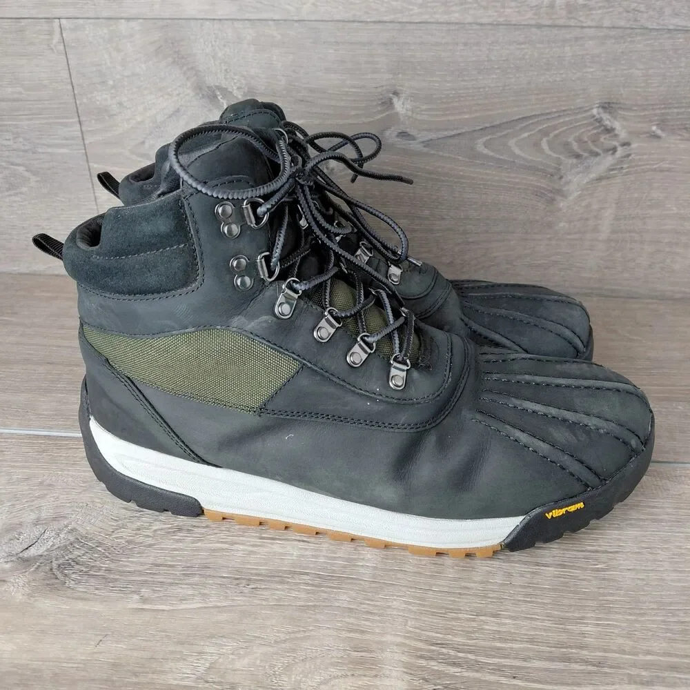 Huckberry Boots Mens 10.5 Black Leather All Weather Overland Mid Outdoor Hiking